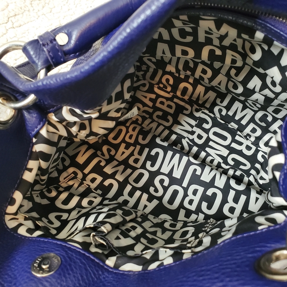 MARC BY MARC JACOBS - Classic Q Hillier Hobo Crossbody Shoulder Bag Deep Blue - Picture 8 of 15